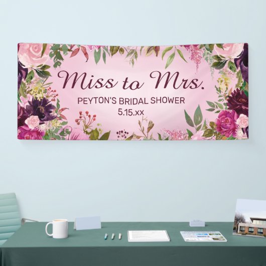 Mevrouw  Pink Paars Vrijgezellenfeest Ban Spandoek (Beurs)