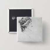 Mevrouw Piozzi Vierkante Button 5,1 Cm (Voorkant /achterkant)