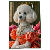 Mevrouw ,Poodle Medium Cadeauzakje (Achterkant)