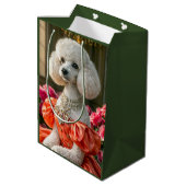 Mevrouw ,Poodle Medium Cadeauzakje (Achterkant Gekanteld)