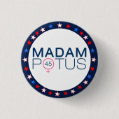 Mevrouw POTUS Presidentsverkiezingen 2016 Ronde Button 3,2 Cm (Voorkant)
