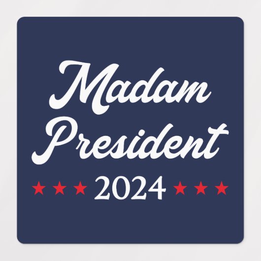Mevrouw President 2024 I - Kamala Harris Labels (Design 2)