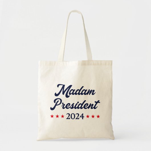 Mevrouw President 2024 I - Kamala Harris Tote Bag (Voorkant)