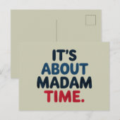 Mevrouw President 2024 Verkiezingsstemming Democra Briefkaart (Voorkant / Achterkant)