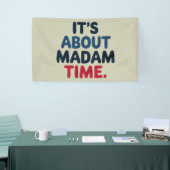 Mevrouw President 2024 Verkiezingsstemming Democra Spandoek (Beurs)