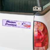Mevrouw President (en Tim!) - Harris Walz 2024 Bumpersticker (Op Truck)