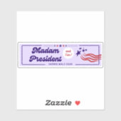 Mevrouw President (en Tim!) - Harris Walz 2024 Sticker (Vel)