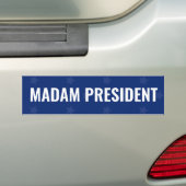 Mevrouw President Harris 2024 Bumpersticker (Op auto)