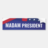 Mevrouw President Harris 2024 Bumpersticker (Voorkant)