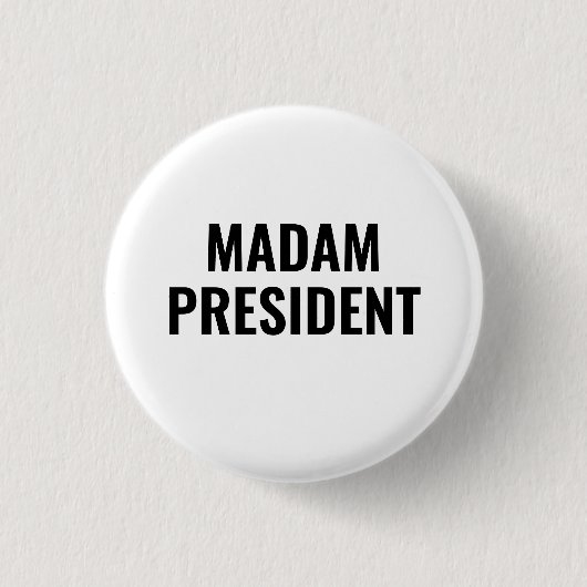 Mevrouw President Harris 2024 Ronde Button 3,2 Cm (Voorkant)