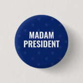 Mevrouw President Harris 2024 Ronde Button 3,2 Cm (Voorkant)