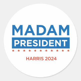 Mevrouw President Harris 2024 sticker