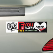 MEVROUW PRESIDENT HARRIS WALZ 2024 | FYC BUMPERSTICKER (Op auto)