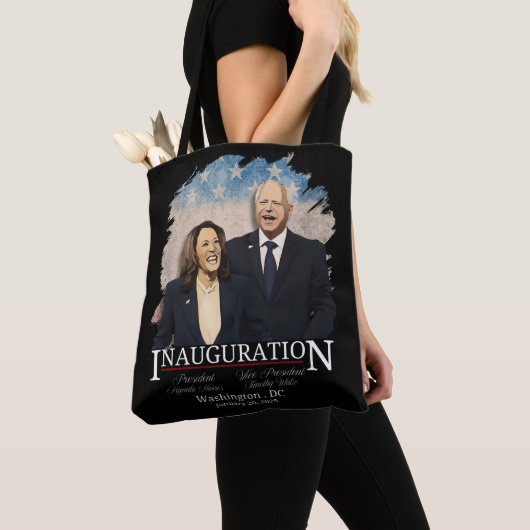 Mevrouw President Harris Walz 2024 Geschiedenis ma Tote Bag (Dichtbij)