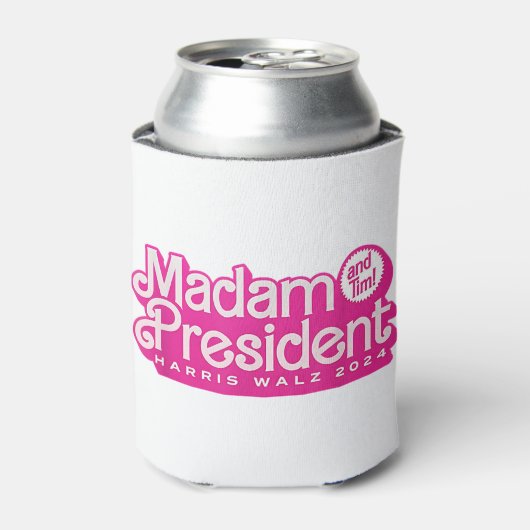 Mevrouw President | Harris Walz Blikjeskoeler (Blikje Voorkant)