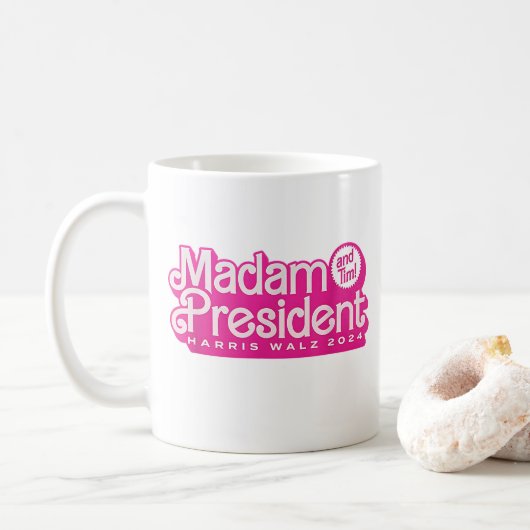 Mevrouw President | Harris Walz Koffiemok (Met donut)