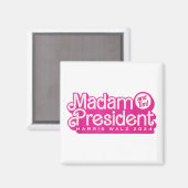 Mevrouw President | Harris Walz Magneet (Voorkant / Achterkant)