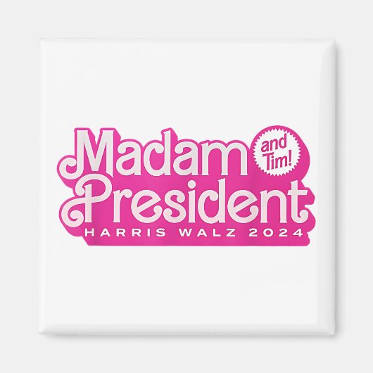Mevrouw President | Harris Walz Magneet (Voorkant)