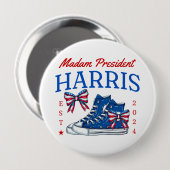 Mevrouw President Kamala Harris 2024 Ronde Button 4,0 Cm (Voorkant /achterkant)