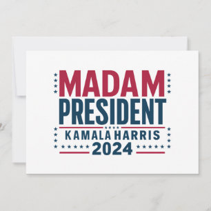 Mevrouw President Kamala Harris 2024 Vote Democraa Kaart