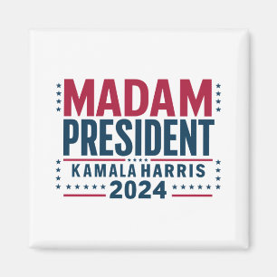 Mevrouw President Kamala Harris 2024 Vote Democraa Magneet