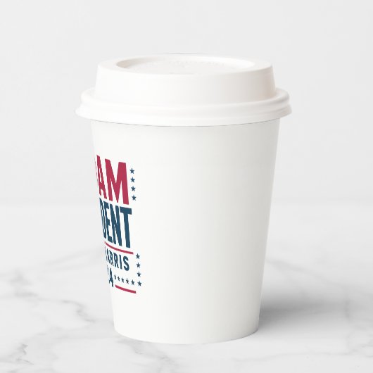 Mevrouw President Kamala Harris 2024 Vote Democraa Papieren Bekers (Links)