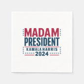 Mevrouw President Kamala Harris 2024 Vote Democraa Servet (Voorkant)