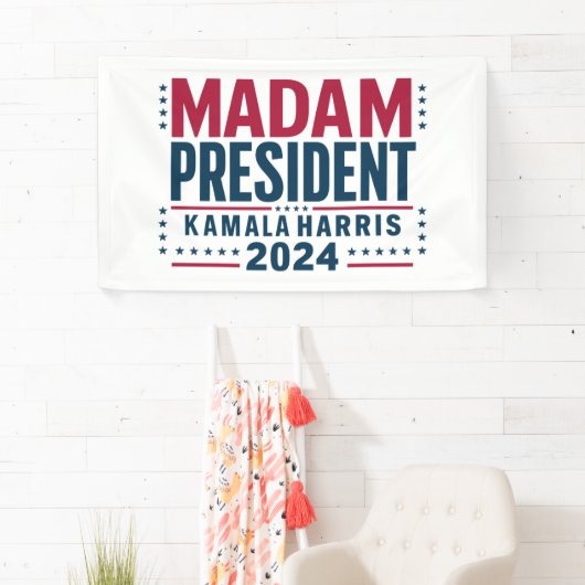 Mevrouw President Kamala Harris 2024 Vote Democraa Spandoek (Insitu)