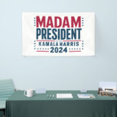 Mevrouw President Kamala Harris 2024 Vote Democraa Spandoek (Beurs)