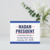 Mevrouw President Kamala Harris Inhuldiging Briefkaart (Staand voorkant)