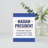 Mevrouw President Kamala Harris Inhuldiging Briefkaart (Staand voorkant)