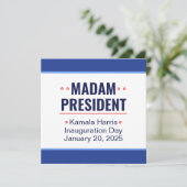 Mevrouw President Kamala Harris Inhuldiging Kaart (Staand voorkant)