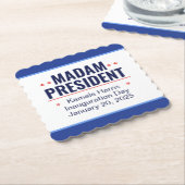 Mevrouw President Kamala Harris Inhuldiging Kartonnen Onderzetters (Gebogen)