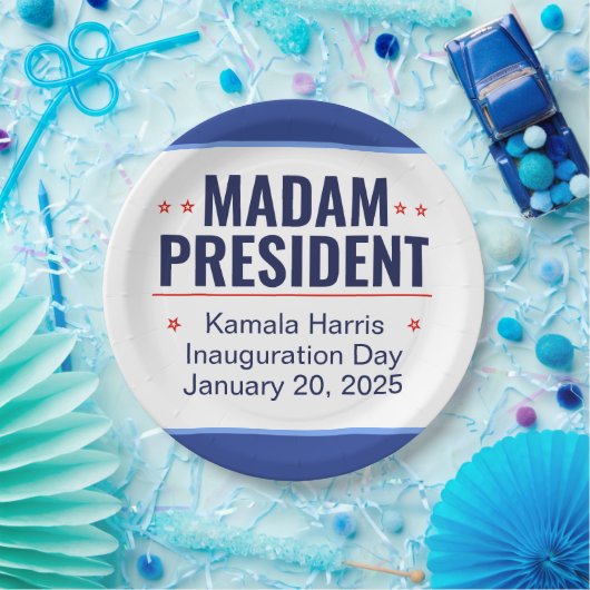 Mevrouw President Kamala Harris Inhuldiging Papieren Bordje (Feest)