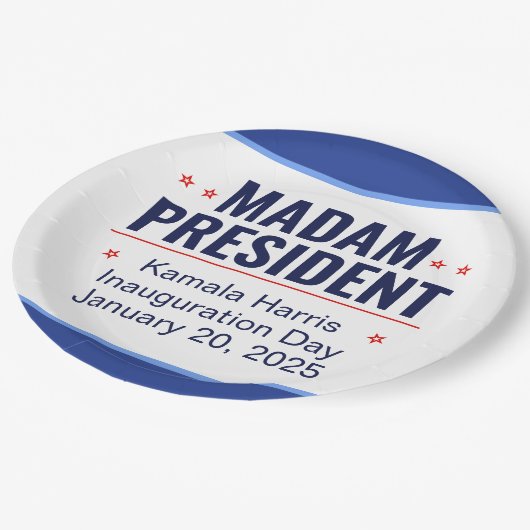Mevrouw President Kamala Harris Inhuldiging Papieren Bordje (Gekanteld)