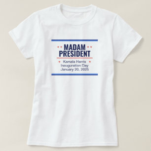 Mevrouw President Kamala Harris Inhuldiging T-shirt