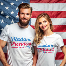 Mevrouw President Kamala Harris Typografische verk T-shirt