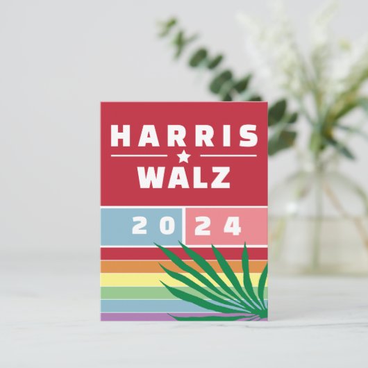 MEVROUW PRESIDENT KAMALA HARRIS WALZ 2024 BRIEFKAART (Staand voorkant)