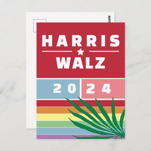 MEVROUW PRESIDENT KAMALA HARRIS WALZ 2024 BRIEFKAART (Voorkant / Achterkant)