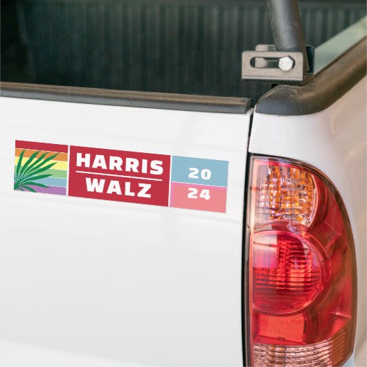 MEVROUW PRESIDENT KAMALA HARRIS WALZ 2024 BUMPERSTICKER (Op Truck)