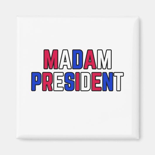 Mevrouw President Magneet (Voorkant)