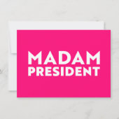 Mevrouw President moderne gewaagde typografie hot  Notitiekaartje (Voorkant)