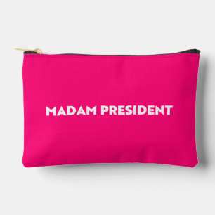 Mevrouw President moderne typografie hot pink Etui