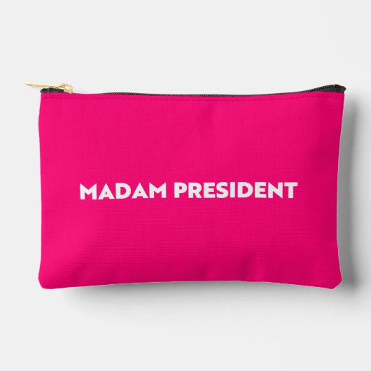 Mevrouw President moderne typografie hot pink Etui (Voorkant)
