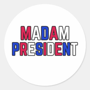 Mevrouw President Ronde Sticker