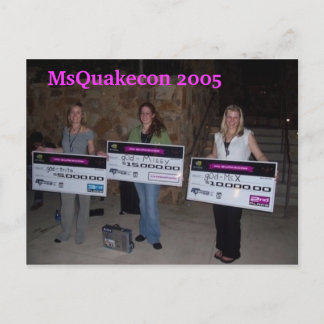Mevrouw Quakecon 2005 vriendinnetje van vernietigi Briefkaart