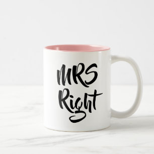 Mevrouw Recht Fun Tweekleurige Koffiemok