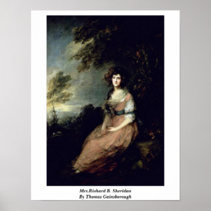 Mevrouw Richard B. Sheridan by Thomas Gainsborough Poster