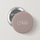 Mevrouw Ronde Button 5,7 Cm (Voorkant /achterkant)