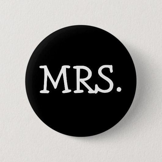 Mevrouw Ronde Button 5,7 Cm (Voorkant)